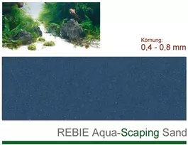 Rebie AQUA-SCAPING smėlis mėlynas 0,4-0,8 mm 5kg