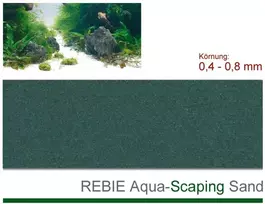 Rebie AQUA-SCAPING smėlis žalias 0,4-0,8 mm 5kg