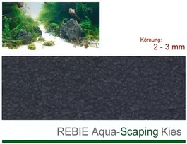 Rebie Juodas akvariumo žvyras 2-3 mm 5kg