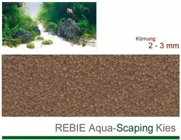Rebie Vario rudos spalvos akvariumo žvyras 2-3 mm 5kg