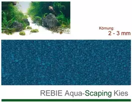 Rebie Mėlynas akvariumo žvyras 2-3 mm 5kg