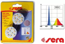 sera LED augalų šviesos diodas 2W/12V