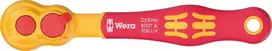 Wera 8007 A VDE Zyklop ratchet – insulated 1/4" drive, 80 teeth, 4.5° return angle, IEC 60900 1,000 V rated, slim ergonomic design