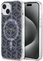 Dėklas Guess GUHMP15MHGCUSTGK Hardcase IML GCube MagSafe for iPhone 15 Plus/14 Plus 6.7" / juodas