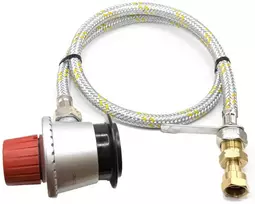 LPG lanksti armuota plieninė aukšto slėgio žarna 1 m su 35 mm Jumbo Clip-On adapteriu