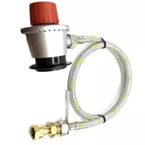 LPG lanksti armuota plieninė aukšto slėgio žarna 1,5 m su 35 mm Jumbo Clip-On adapteriu