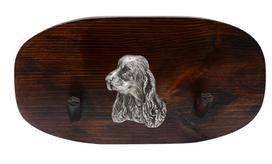 English Cocker Spaniel - accessory rack, dog medal rack, key hooks by Art-Dog ruda