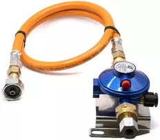 30mbar LPG dujų slėgio reguliatorius su 80 cm aukšto slėgio žarna W20 RH × 20 mm LH kemperiams ir valtims