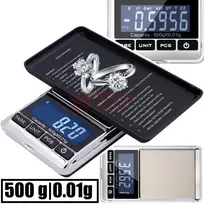 Virtuvinės svarstyklės Graminės juvelyrinės svarstyklės 500-001g 7117