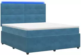 Lova LED lovos čiužinys su LED apšvietimu Mėlyna 180 x 200 cm