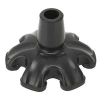 Kojos lazdos antgaliai 6 stulpelių dizaino Neslystantys guminiai 19 mm Lazdos antgaliai su vaikščiojimo lazda Šaudymo lazda Guminiai antgaliai lazdoms juoda