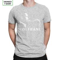 John Coltrane Saxophonist TShirts for Men Music Bebop Bop Saxophone Humorous Cotton Tees Crewneck Short Sleeve T Shirt 3XL S