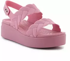"Crocs Brooklyn Woven Low Wedge W" 209977-6XX sandalai