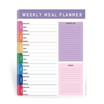 Healthy Eating Journal Notepad Tearable Sheets For Meal Prep Grocery Lists Weekly Diet Schedule Organizers Meal Planner 1