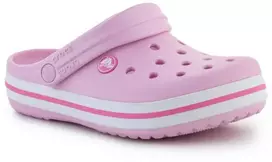 Pink CROCS Crocband Clog K Ballerina Rožinė 207006-6GD šlepetės