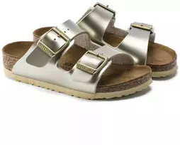 Birkenstock Arizona Kids Birko-Flor Electric Metallic Gold Siauri Basankoms (1014841)