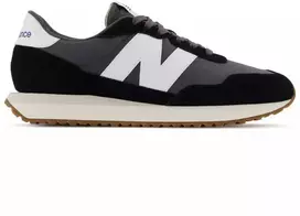 New Balance vyriški sportbačiai, zomšos odos laisvalaikio sportiniai bateliai, juodi (MS237GA)