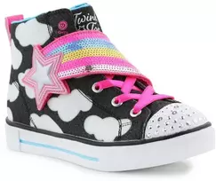 Skechers Twinkle Toes batai: Twinkle Sparks - Shooting Star Jr 314775L-BKMT