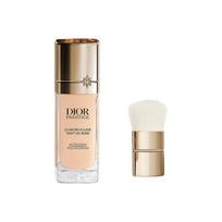DIOR Foundation Two-piece set: Liquid foundation #1N + makeup brush rožinė