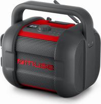 Muse | Jobsite Radio | M-968 BTR | 40 W | Waterproof | Bluetooth | Wireless connection | Portable | NFC features | Black/Red