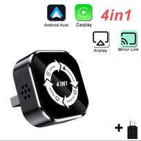 4 in1 Carplay Adapter Wireless for Apple and Android Mirror Link Airplay Screen Projection Android Auto Connect Wireless CarPlay balta