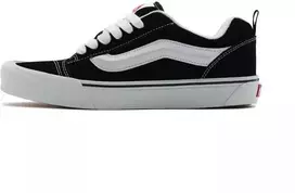 Vans Knu Skool Vyriški sportbačiai, Juodi/Tiesiai Balti (VN0009QC6BT)