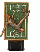 Futbolo kamuolio statuėlė RFST3056/BR/GN