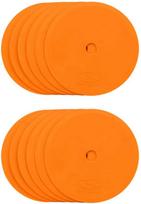 SMJ sport ZPO-O plokšti lauko žymekliai - apvalūs, 15 cm, 12 vnt. oranžiniai