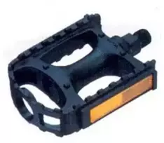 MTB PVC pedalai juodi