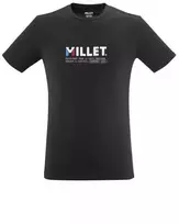 Millet marškinėliai M, juodi Millet, trumpos rankovės