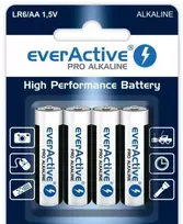 everActive LR6 AA baterijos, 4 vnt. lizdinėje pakuotėje