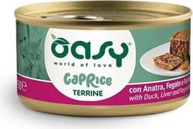 Oasy Caprice Terrine with duck, liver and vegetables - wet cat food - 85g