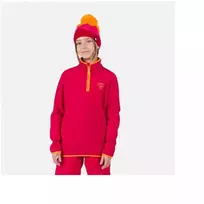 Rossignol Jr Strawpile Fleece pusiau užsegamas bliuzonas Raudonas