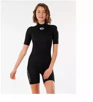 RIP CURL Freelite trumpomis rankovėmis pavasarinis putų kostiumas moterims - juodas