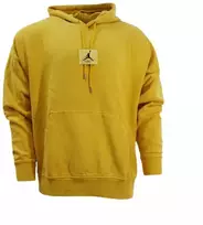 Air Jordan Essentials išskirtinis džemperis su gobtuvu ir fliso pamušalu, skalbtas, geltonas ochra - FB7290-752