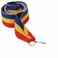 11 mm juosta - mėlyna, geltona ir raudona