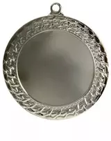 Sidabrinis medalis su vieta 50 mm emblemai - plieno medalis