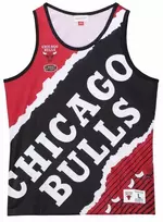 Įrėminti krepšinio marškinėliai su Jumbotron grafika, Mitchell & Ness NBA Chicago Bulls