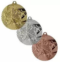 Sidabrinis medalis Athletics - plieno medalis