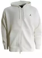 Air Jordan Brooklyn Fleece Jumpman džemperis su užtrauktuku ir gobtuvu, baltas - FV7289-133