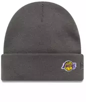 New Era NBA LA Los Angeles Lakers Mini logotipas Tamsiai pilka megzta kepurė su atvartu - 60691118