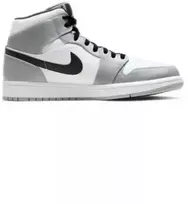 Vyrų Air Jordan 1 Mid Light Smoke Pilkas batai - 554724-092