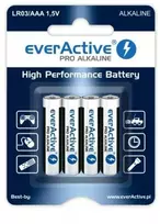 LR03 everActive AAA baterijos, 4 vnt. lizdinėje pakuotėje