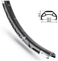Rato lankas RODI BLACKROCK 29'' 622x23 juodas 32 skylutės