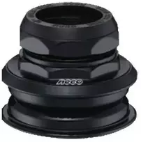 NECO 1 1/8'' h128 juodas pusiau integruotas vairalazdės/vairo kolonėlės komplektas