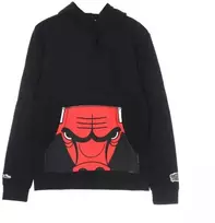 Mitchell & Ness NBA Čikagos Bulls Džemperis su trumpintu logotipu, Juodas