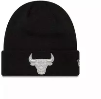 New Era NBA Chicago Bulls Metalinė Juoda Megzta Kepurė Su Atvartu - 60691272