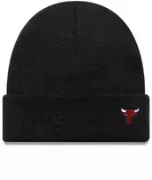 New Era NBA Chicago Bulls Mini Logo Juoda megzta kepurė su atvartu - 60691109
