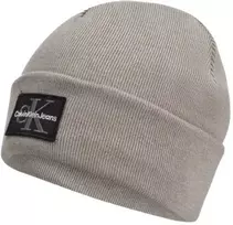 Megzta žieminė kepurė Calvin Klein CK Logo, pilka