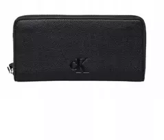 Calvin Klein Jeans CK Moteriška Piniginė Didelė Juoda - LZ04K1000G-UB1